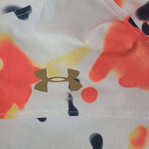 Women's UA RECOVER Woven Upstream Camo Jacket Size Large Orange White‎ Black NWT - Picture 4 of 11